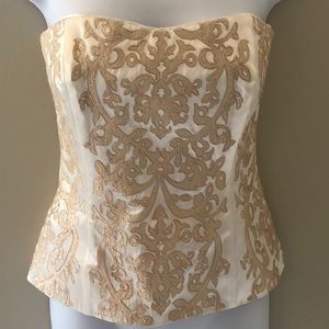 White House Black Market Corset Top Size 2